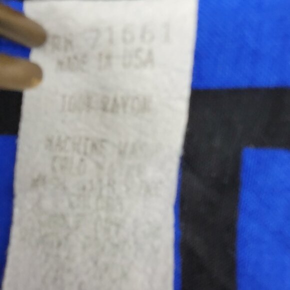 True Vintage 80s Fitting Image Shirt Womens Large XL Abstract Geometric Blouse - Picture 5 of 12